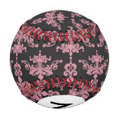 Balle De Baseball Modèle de monographie Damas 5 (Dos)