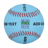 BALLE DE BASEBALL MODÈLE DE TEXTE D'IMAGE BLEU SKY SWAG MODERNE MODI (Dos)