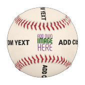 BALLE DE BASEBALL MODÈLE DE TEXTE D'IMAGE NATURELLE SIMPLE ET MODERN (Dos)