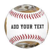 Balle De Baseball Modèle de texte personnalisé (Dos)