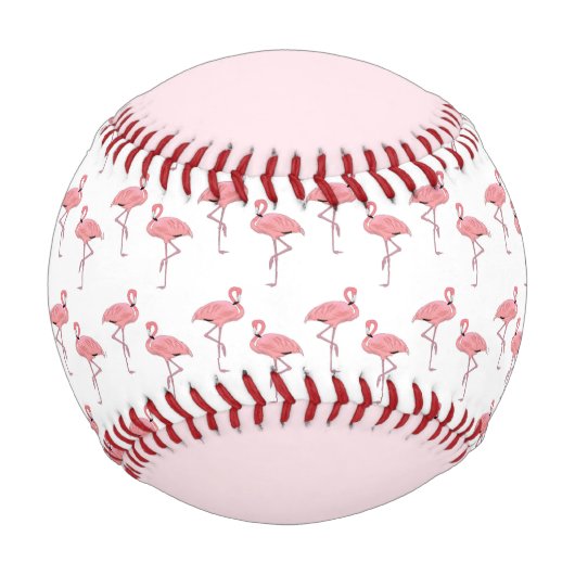 Balle De Baseball Modèle flamant rose (Devant)