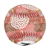 Balle De Baseball Modèle floral 2 (Dos)
