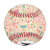 Balle De Baseball Modèle floral clair (Dos)