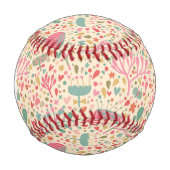 Balle De Baseball Modèle floral clair (Devant)