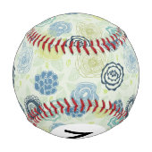 Balle De Baseball Modèle floral élégant avec fleurs mignonnes (Dos)