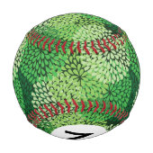 Balle De Baseball Modèle floral vert (Dos)