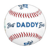 Balle De Baseball Modern 2 Photo Collage Best Daddy Ever (Dos)
