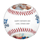 Balle De Baseball Modern 2 Photo Collage Best Daddy Ever (Devant)