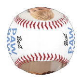 Balle De Baseball Modern 2 Photo Collage Best Pawpaw Ever! (Dos)