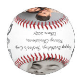 Balle De Baseball Modern 2 Photo Collage DAD The Man Myth Legend (Dos)