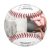 Balle De Baseball Modern 2 Photo Collage DAD The Man Myth Legend (Devant)