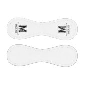 Balle De Baseball Modern Custom Monogram Name  (Panneaux)