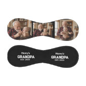 Balle De Baseball Modern Grandpa Est. Name Year 3 Photo (Panneaux)