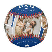 Balle De Baseball Modern Multi Photo Collage le meilleur papa du mon (Devant)
