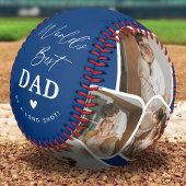 Balle De Baseball Modern Multi Photo Collage le meilleur papa du mon