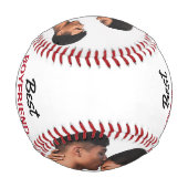 Balle De Baseball Moderne 2 Photo Collage Meilleur Garçon Jamais! (Dos)