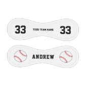 Balle de baseball moderne avec nom équipe numéro (Panneaux)