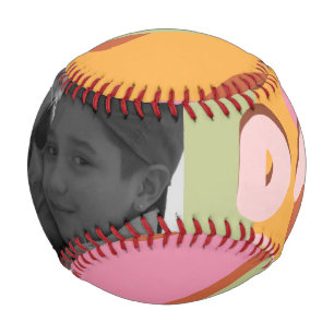 Balle De Baseball Moderne Fête des Pères Motif Rétro Message Photo P
