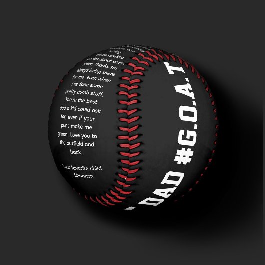 BALLE DE BASEBALL MODERNE FUNNY FÊTE DES PÈRES BASEBALL PÈRE CHÈQUE