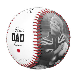 Balle De Baseball Moderne Meilleur Père Jamais Noir Blanc Personnali