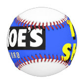 BALLE DE BASEBALL MOE'S TOY SHOP. HANFORD, CALIFORNIA. (Devant)