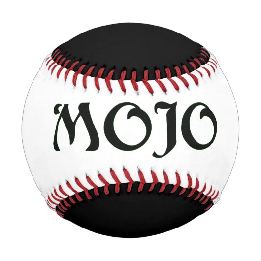Balle De Baseball Mojo black baseball (Devant)