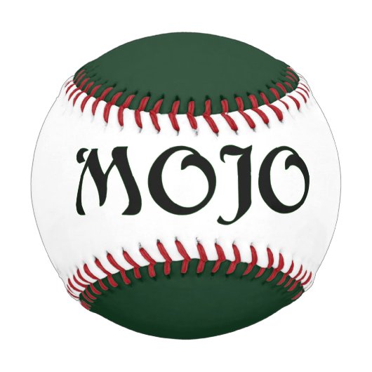 Balle De Baseball Mojo green baseball (Devant)