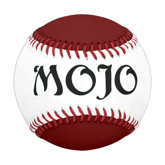 Balle De Baseball Mojo rouge baseball (Devant)