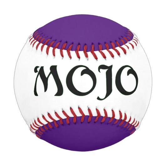 Balle De Baseball Mojo violet baseball (Devant)