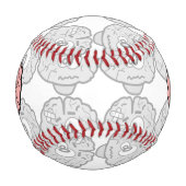 Balle De Baseball Mon cerveau me fait mal (Devant)