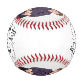 Balle De Baseball Mon père Citation photo Customisée Père & Fils (Dos)