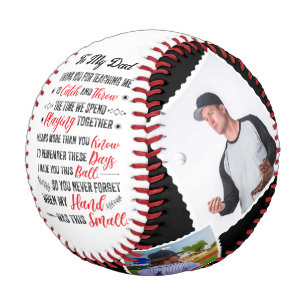 Balle De Baseball Mon Père Merci Pour M'Enseigner Baseball 4 Photos