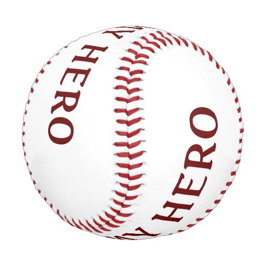 Balle De Baseball Mon père Mon héros (Angle)