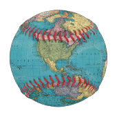 Balle De Baseball Monde, la projection de Mercator (Devant)