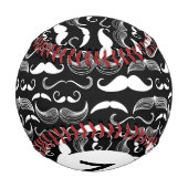 Balle De Baseball Monogram A Gentlemen's Club. Motif Moustache (Dos)