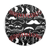 Balle De Baseball Monogram A Gentlemen's Club. Motif Moustache (Devant)
