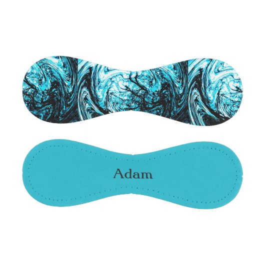 Balle De Baseball Monogram Aqua Baseball Abstrait (Panneaux)