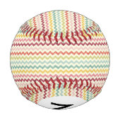 Balle De Baseball Monogram Chevron Motif 4 (Dos)