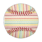 Balle De Baseball Monogram Chevron Motif 4 (Devant)
