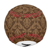 Balle De Baseball Monogram Damask arrière - plan 2 (Dos)