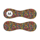 Balle De Baseball Monogram Funky motif (Panneaux)
