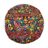 Balle De Baseball Monogram Funky motif (Devant)
