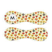 Balle De Baseball Monogram Funny monstres motif (Panneaux)