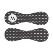 Balle De Baseball Monogram Mustache hipster motif (Panneaux)
