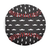 Balle De Baseball Monogram Mustache hipster motif (Devant)