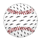 Balle De Baseball Monogram Mustache hipster motif 2 (Devant)