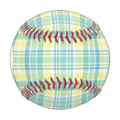 Balle De Baseball Monogram Pastel Plaid (Devant)