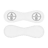 Balle De Baseball Monogramme à deux initiales moderne (Panneaux)