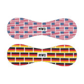 Balle De Baseball Monogramme américain allemand (Panneaux)