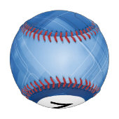 Balle De Baseball Monogramme arrière - plan hi-tech bleu foncé (Dos)